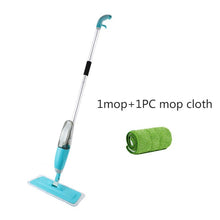 Load image into Gallery viewer, Congis Spray Mop +3 PCS Cleaning Cloth Head Combination Wooden Floor Ceramic Tile Automatic Mop Dry Home Cleaning Tools