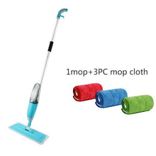 Load image into Gallery viewer, Congis Spray Mop +3 PCS Cleaning Cloth Head Combination Wooden Floor Ceramic Tile Automatic Mop Dry Home Cleaning Tools