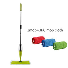 Load image into Gallery viewer, Congis Spray Mop +3 PCS Cleaning Cloth Head Combination Wooden Floor Ceramic Tile Automatic Mop Dry Home Cleaning Tools