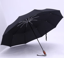 Load image into Gallery viewer, Genuine Brand Large Folding Umbrella Rain 1.2 Meters Business Men Automatic Umbrellas Windproof Male Parasol Dark Blue And Black